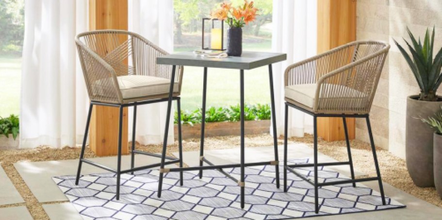 Up to 70% Off Home Depot Patio Furniture | 3-Piece Bistro Set Only $249