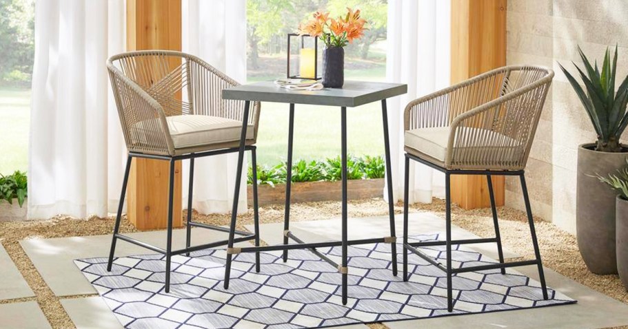 Up to 70% Off Home Depot Patio Furniture | 3-Piece Bistro Set Only $249