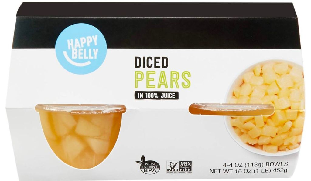 Happy belly sliced pears