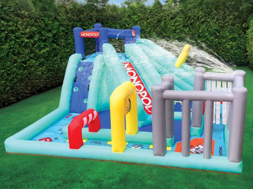 Large inflatable water park