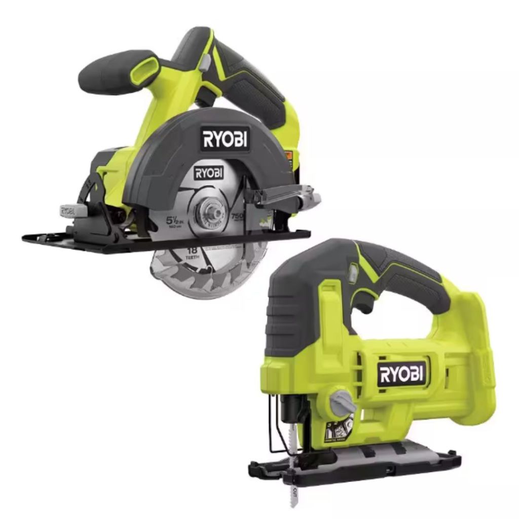 ONE+ 18V Cordless 2-Tool Combo Kit with 5 1/2 in. Circular Saw and Jig Saw