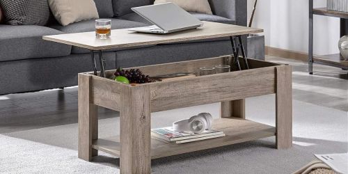 Lift-Top Coffee Table w/ Hidden Storage Just $67.99 Shipped on Amazon for Prime Members