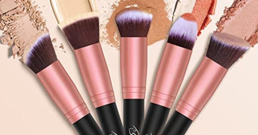 Makeup Brush 16-Piece Set shown with makeup