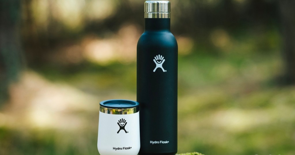 hydro flask wine bottle and wine tumbler