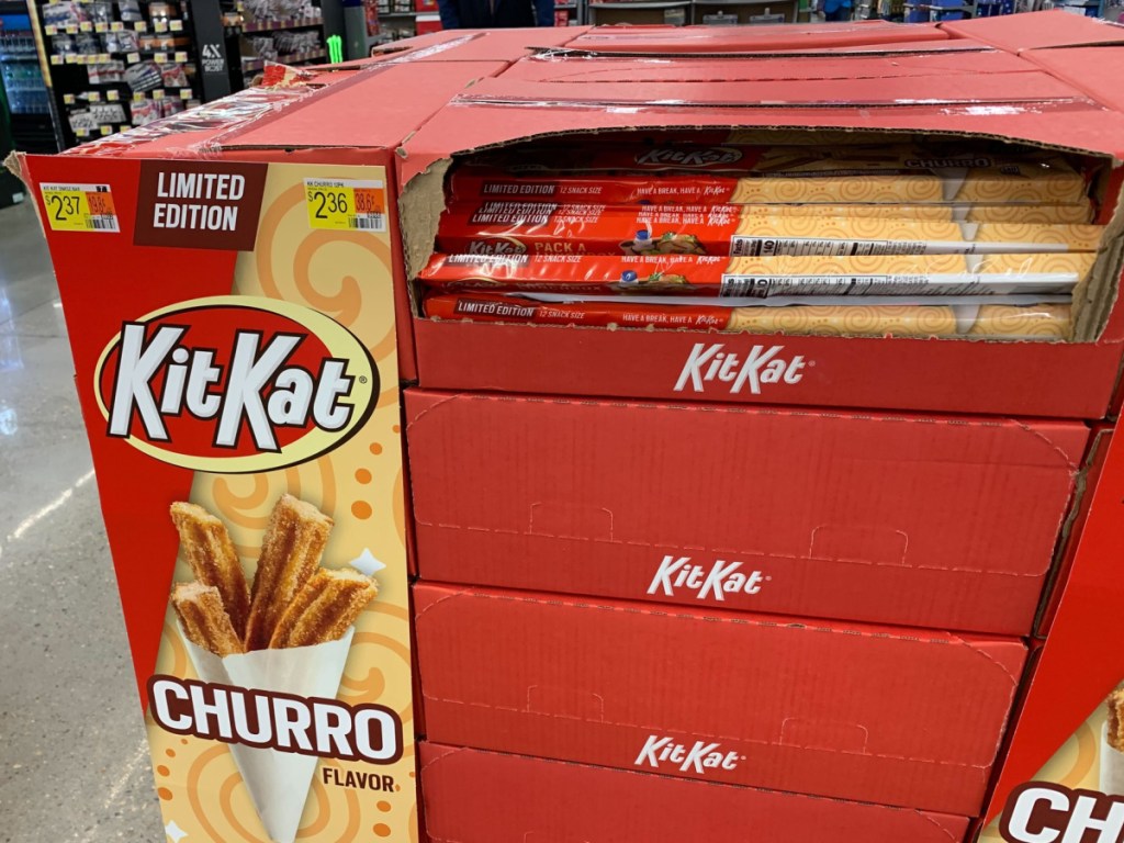 Kit Kat churro display in Walmart