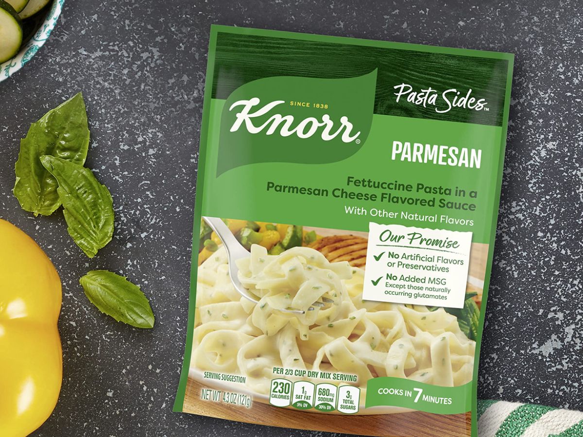 A package of Knorr Fettuccini 