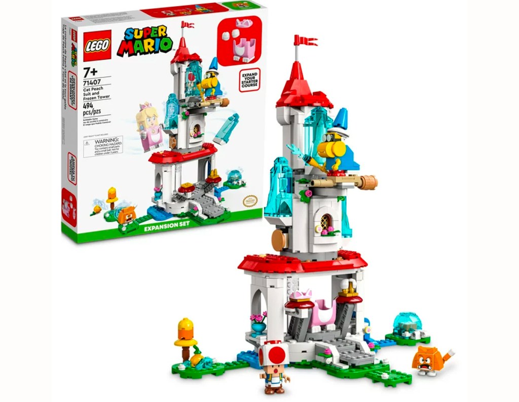 LEGO Super Mario Cat Peach Suit and Frozen Tower Expansion Set