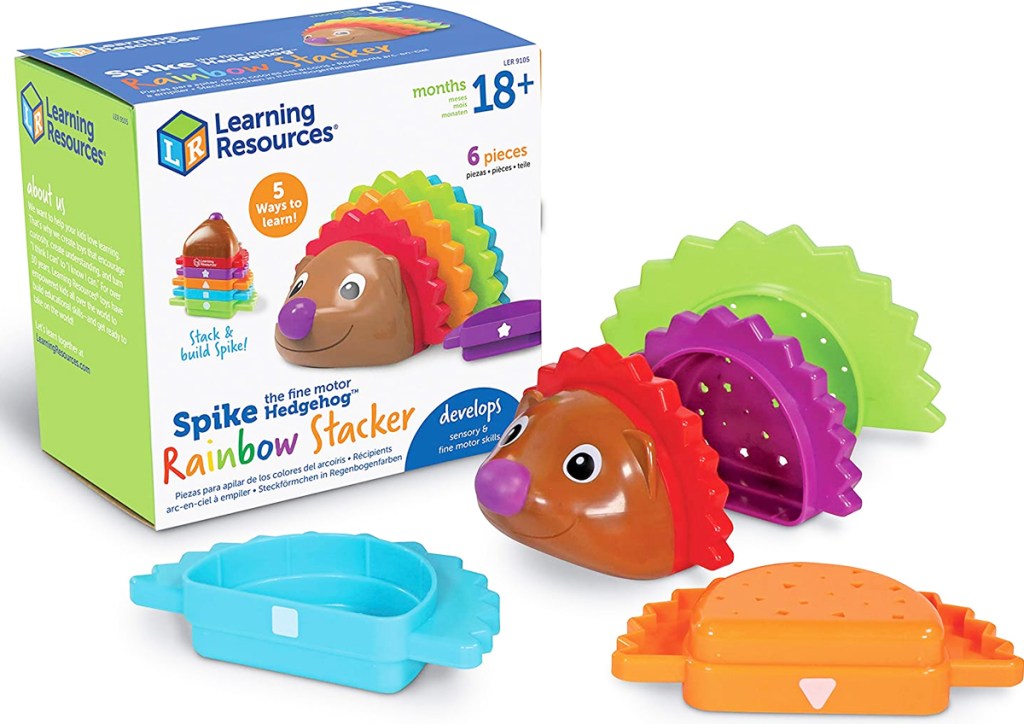 colorful hedgehog stacking toy