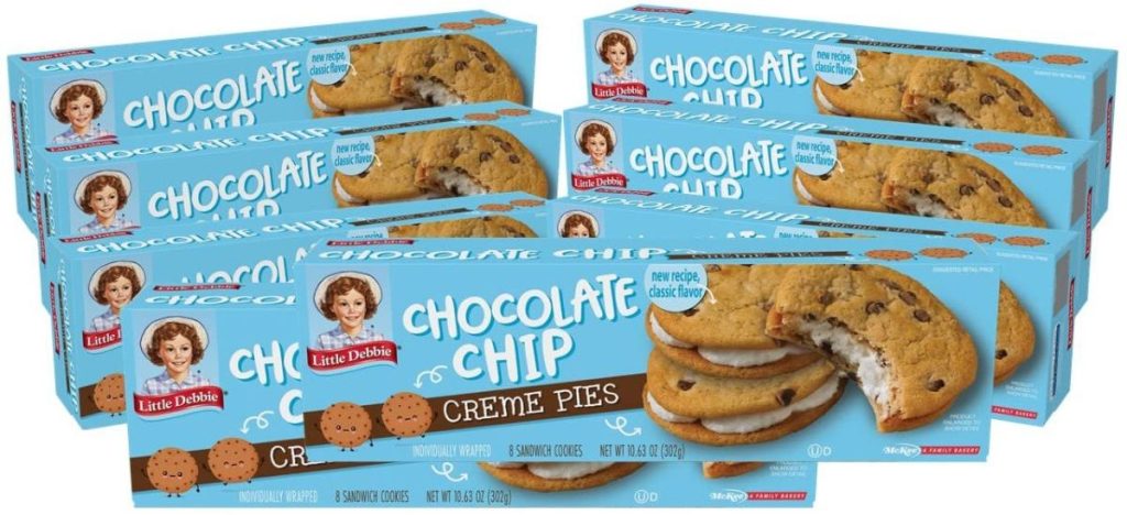 8 boxes of Little Debbie Chocolate Chip Creme Pies