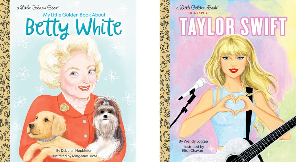 Betty White and Taylor Swift little golden books
