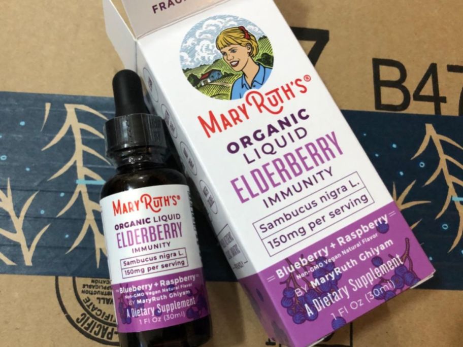 MaryRuth Organic Liquid Elderberry Immunity on a box
