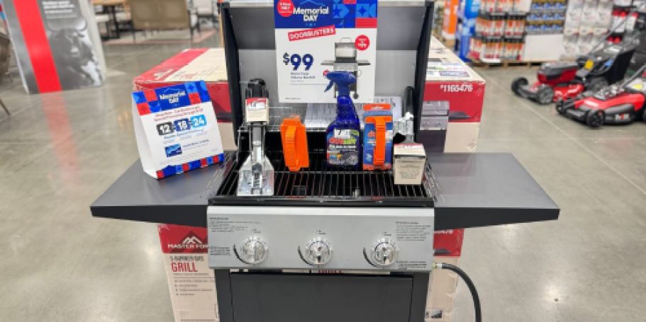 Propane 3-Burner Gas Grill ONLY $99 at Lowe’s (Regularly $179)