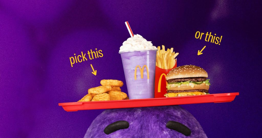 Grimace McDonald's Birthday Meal w/ Purple Shake Coming 6/12