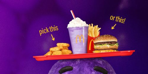 Celebrate Grimace’s Birthday at McDonald’s w/ a Special Meal & Purple Shake