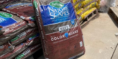 Premium Mulch Bags ONLY $2 at Lowes | Available in Brown, Red or Black