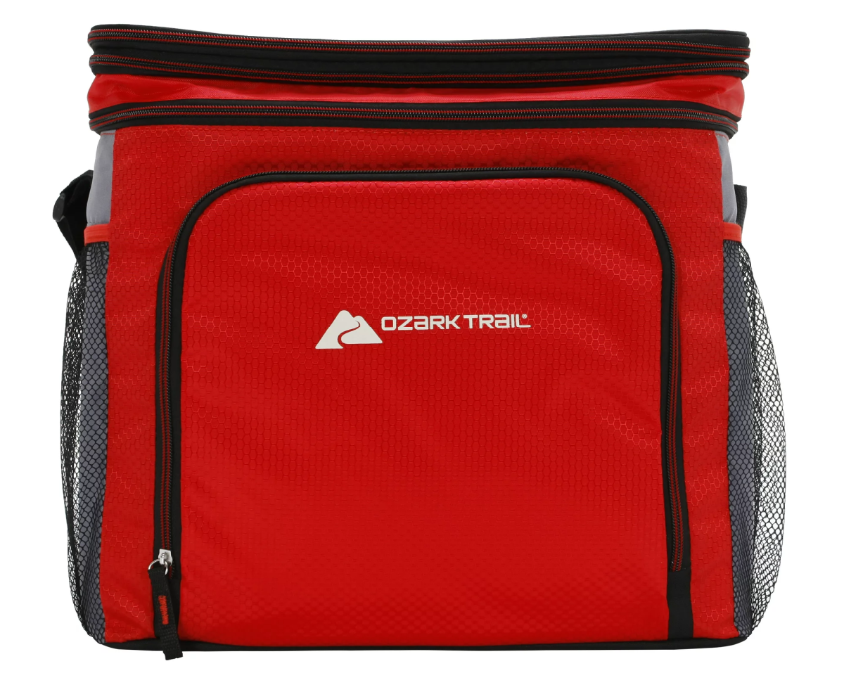 A walmart cooler bag from Ozark Trail which is an alternative to yeti soft coolers