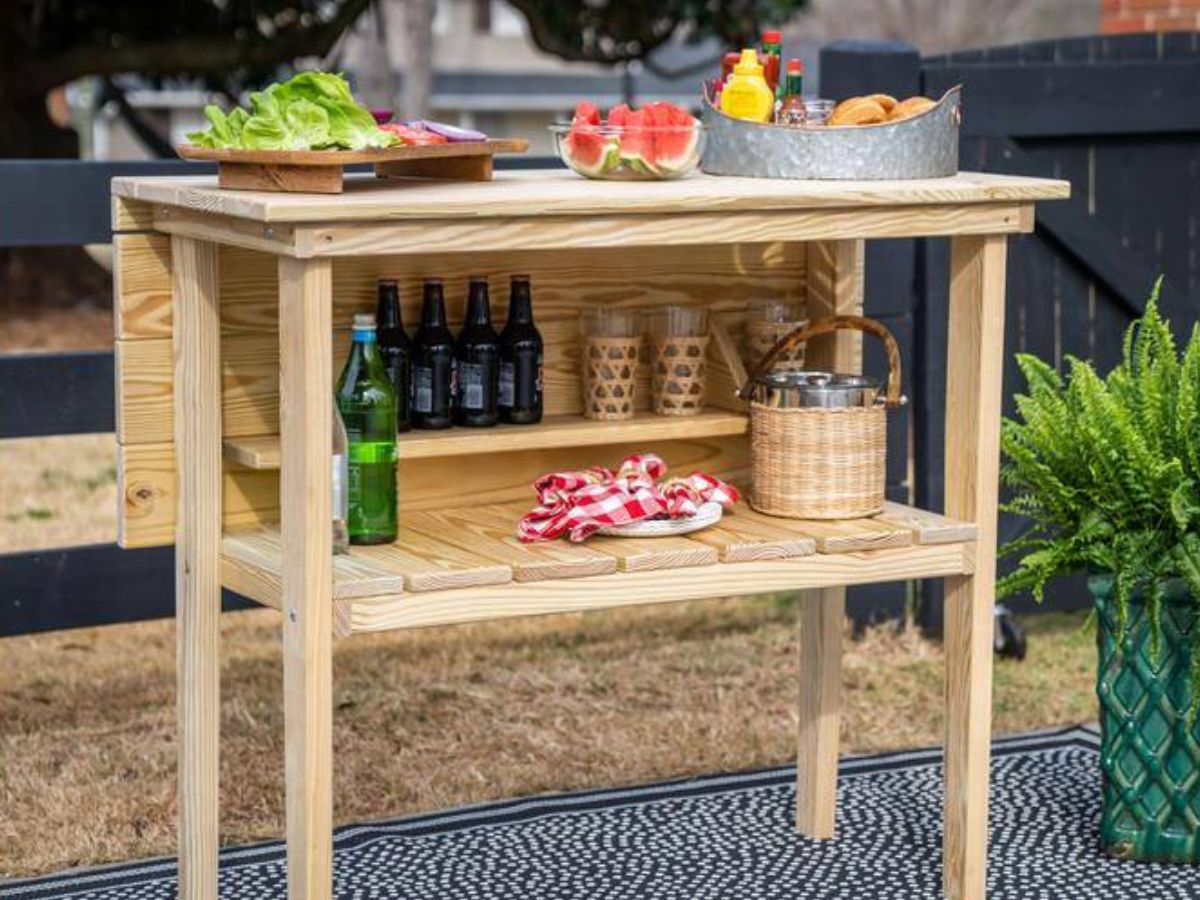 Solid Wood Outdoor Bar Table Only $79 Shipped (Reg. $220) | Doubles as Potting Bench