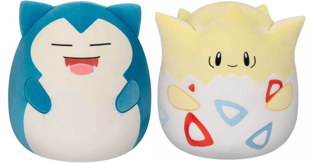 Pokémon Squishmallows 20" Snorlax & Togepi Plush Toys