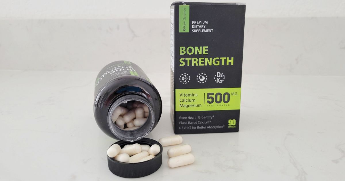 Raw Science Bone Strength Supplement 30-Day Supply Only $16.82 Shipped on Amazon | Easy to Swallow w/ No Aftertaste