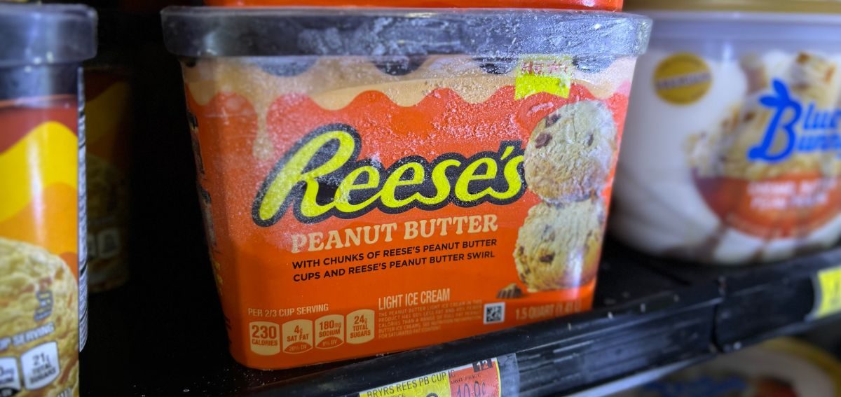 reese's ice cream on shelf