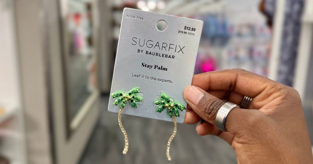 SUGARFIX by BaubleBar keep palm Statement Earrings