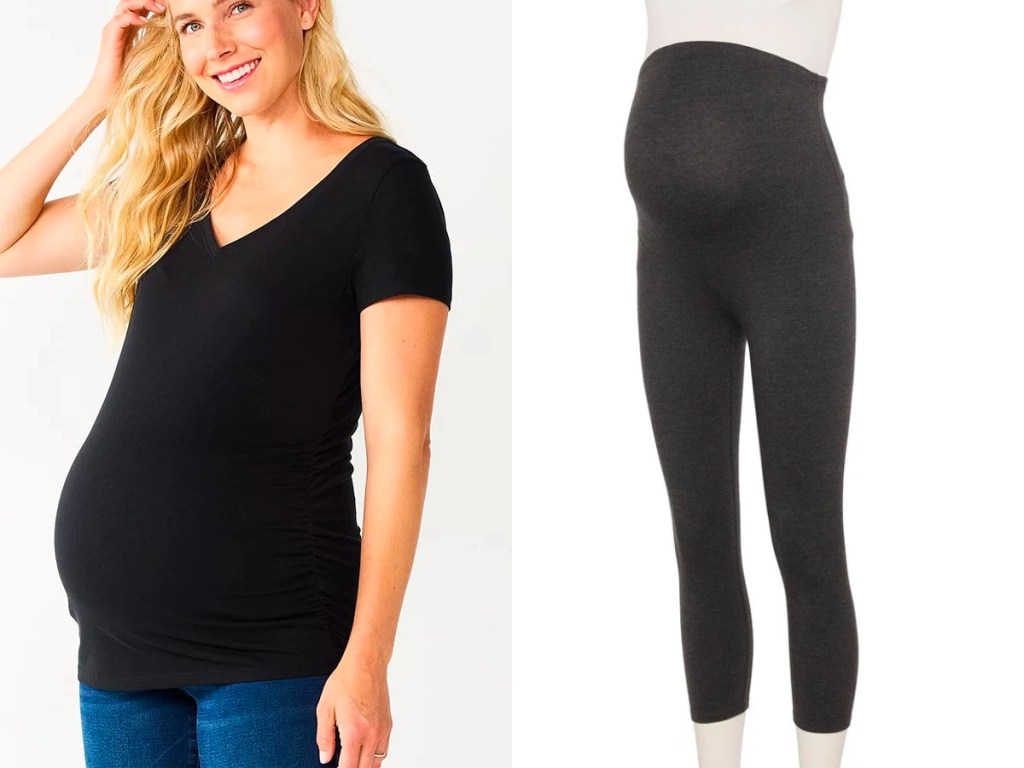 sonoma goods for life maternity t-shirt and leggings