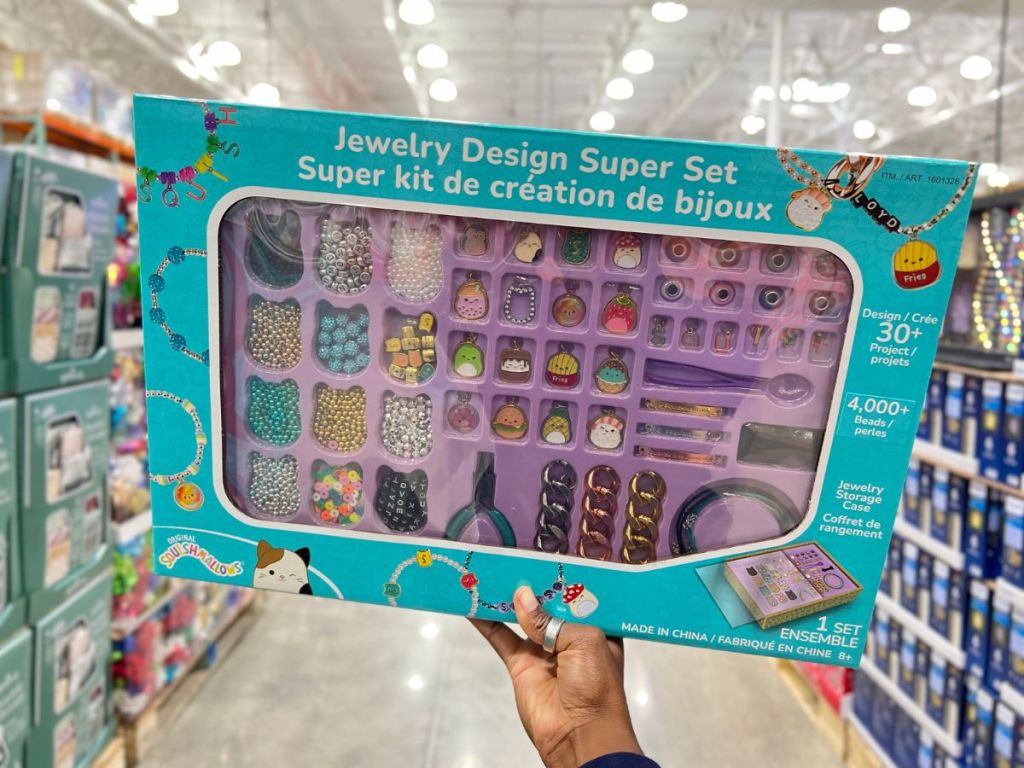 Squishmallow-Jewelry-Set مجموعة Squishmallows Jewelry Design Super بسعر 19.99 دولارًا فقط في كوستكو (39.99 دولارًا أمريكيًا)