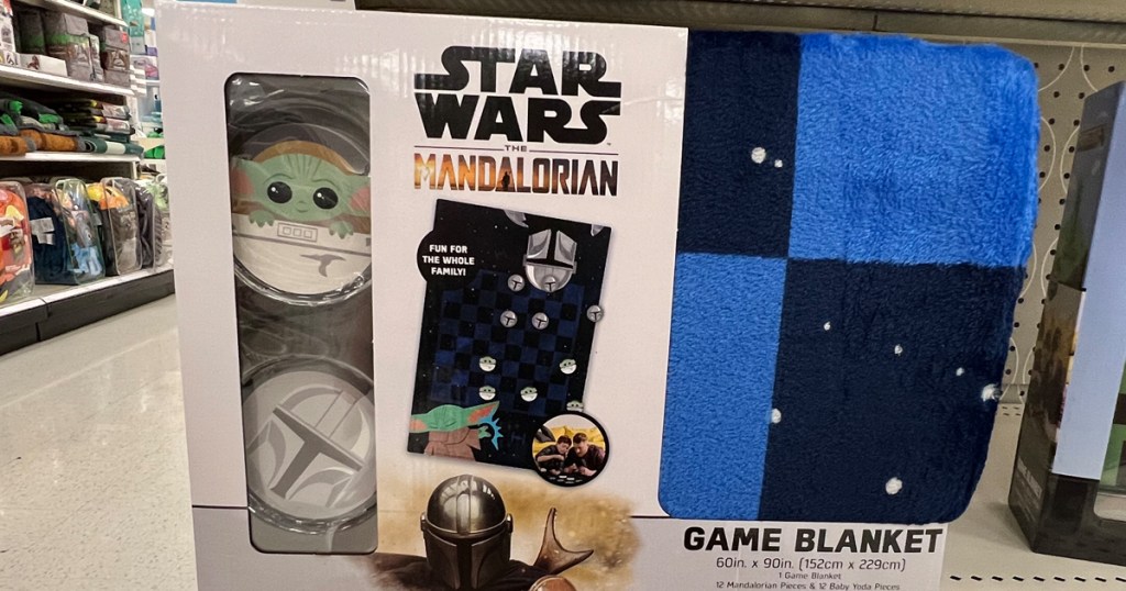 Star Wars Mandalorian Checkers Blanket