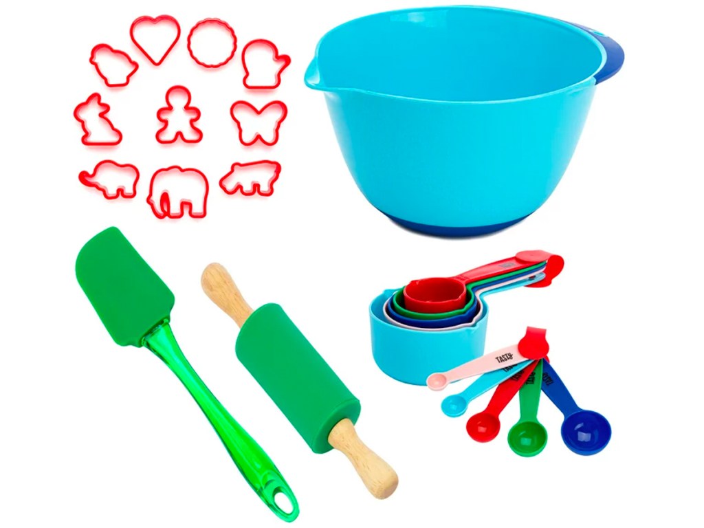 Tasty Kid-Safe Cookie Baking Tools 23-Piece Set