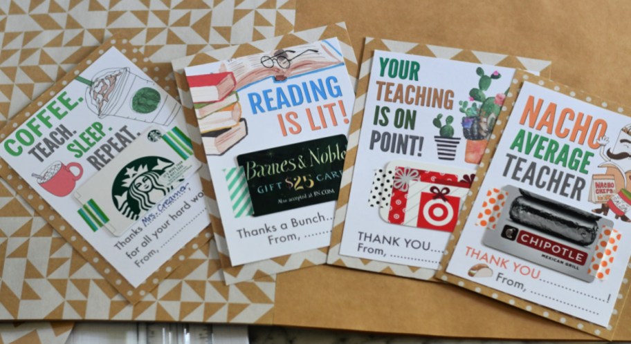 FREE Teacher Appreciation Gift Card Holders from Hip2Save