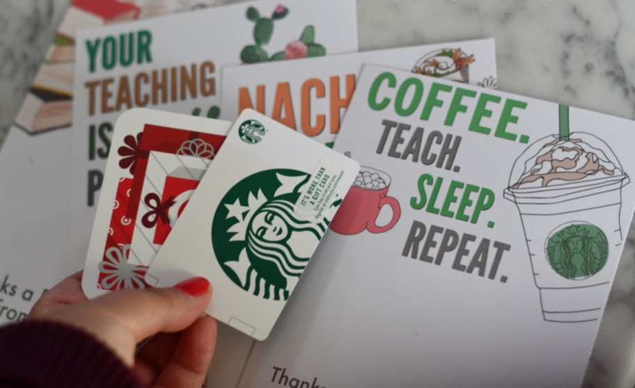 Teacher Gift Cards and Gift Card Holders