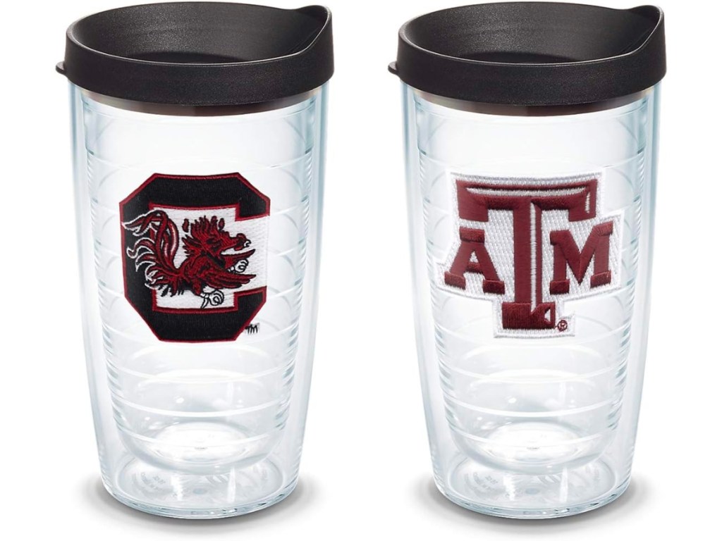 south carolina and texas a&m university tervis tumblers