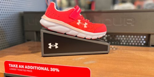 60% Off Under Armour Kids Shoes + Free Shipping | Slides Only $9 & Sneakers $20 Shipped!