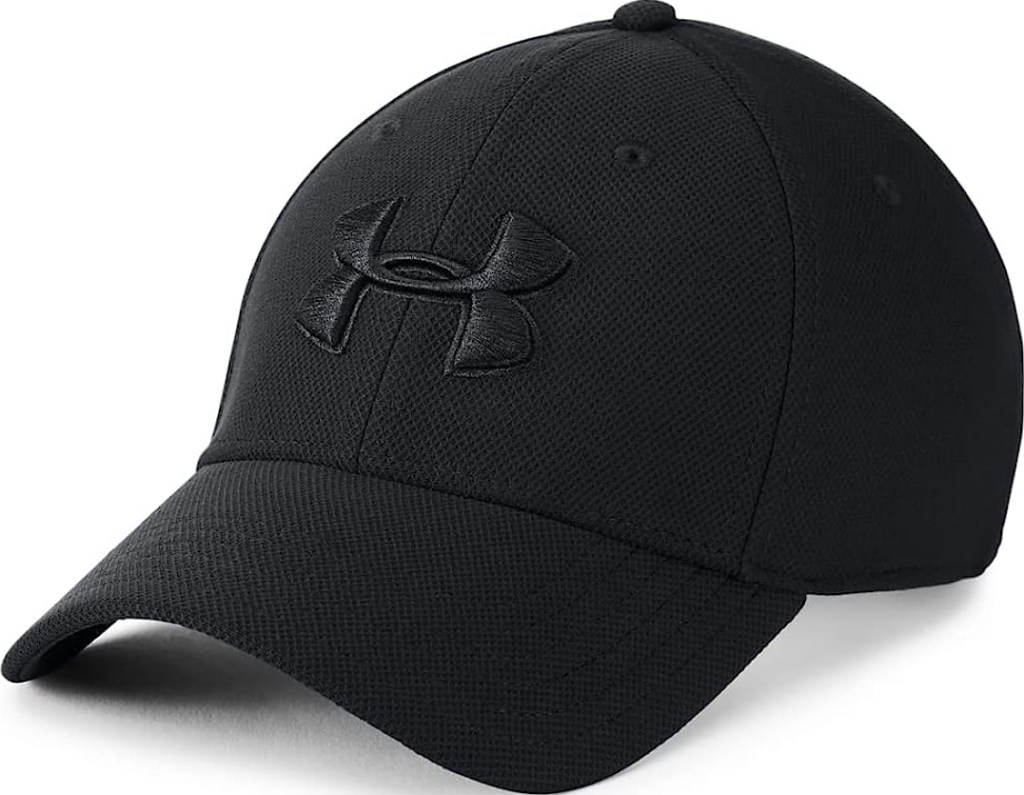 Solid black Under Armour hat