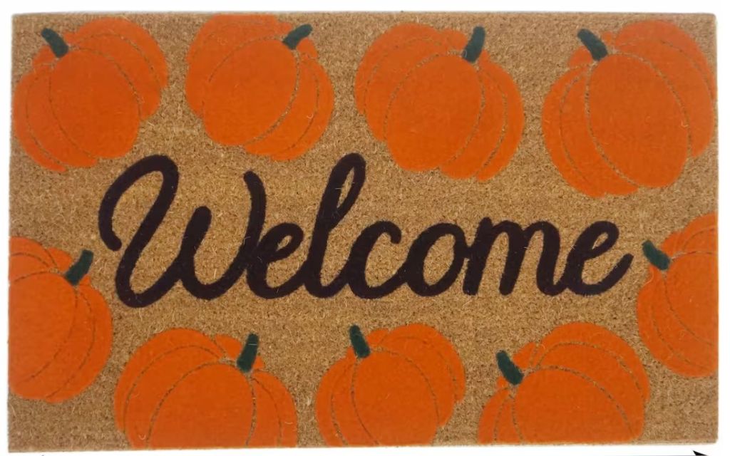 Ashland Welcome Pumpkin Doormat 