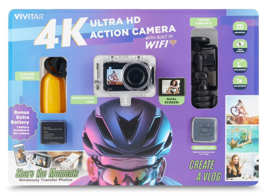 Vivitar 4K Ultra HD Action Camera kit