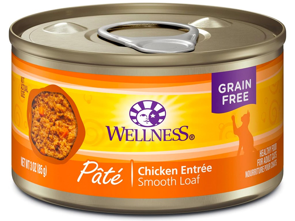 Wellness Grain Free Chicken Entree Pate Cat Food Can