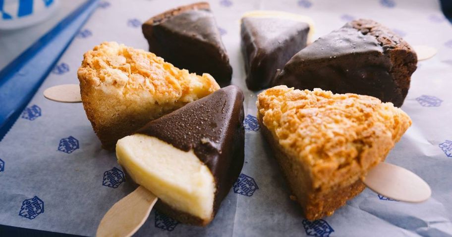 Group of desserts on sticks