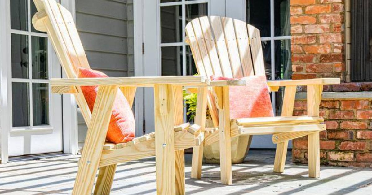 Up to 60% Off Home Depot Patio Furniture | Wood Adirondack Chair Only $83 Shipped (Reg. $182)