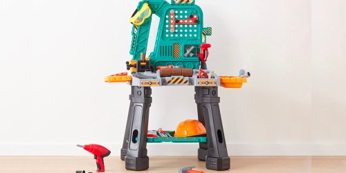Amazon Basics Kids Workbench Playset Only $17.69 on Amazon (Includes Over 80 Pieces!)