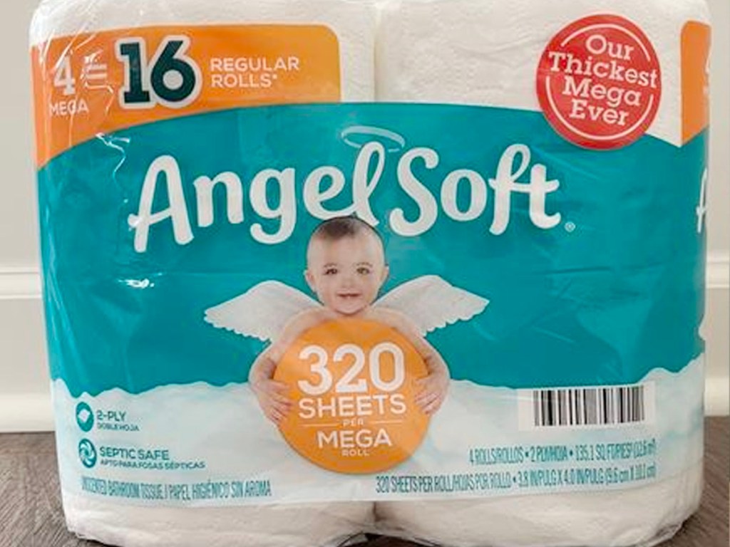 angel soft bath tissue 4 count 