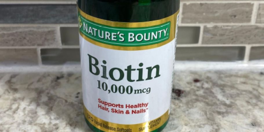 Nature’s Bounty Biotin 120-Count Bottle Just $6 Shipped on Amazon (Reg. $16)