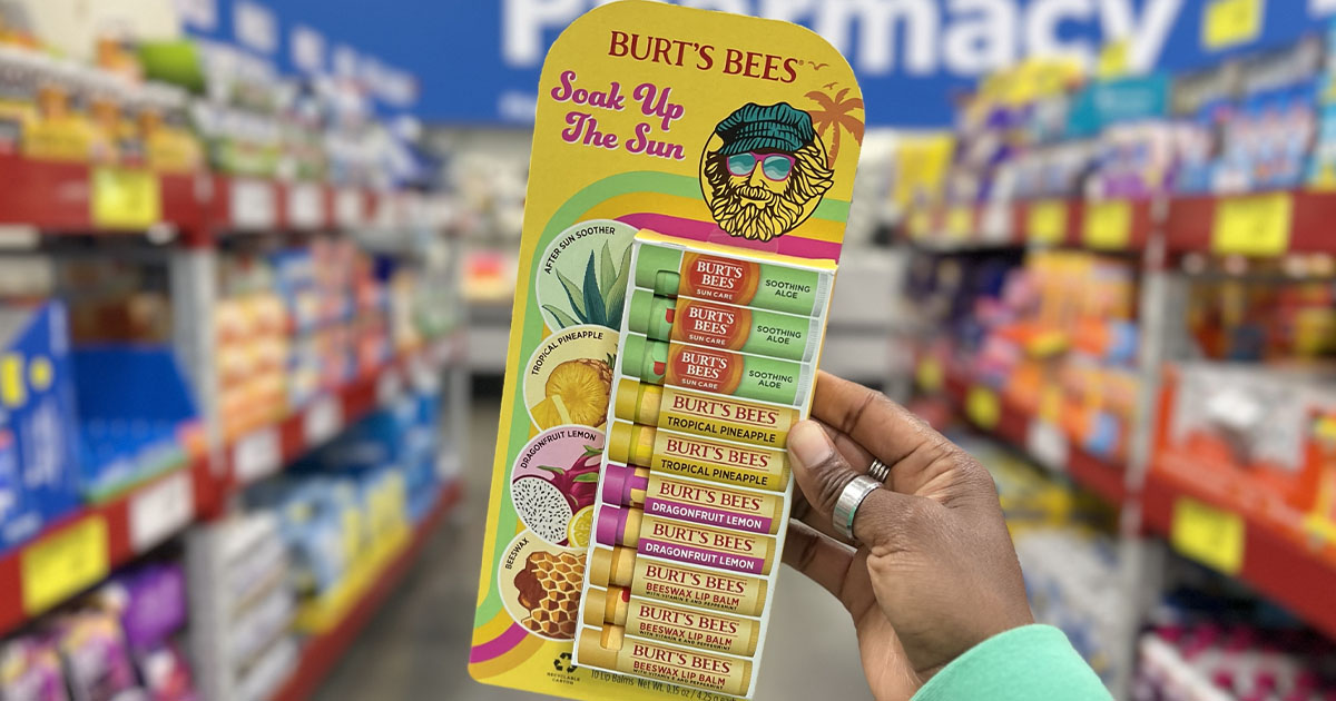 Burt’s Bees Soak Up the Sun Lip Balm 10-Pack Just $14.46 at Sam’s Club (Regularly $18)