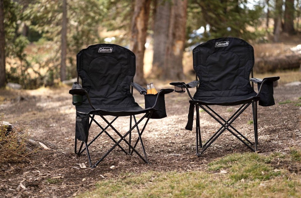 Coleman camping chairs with built in coolers