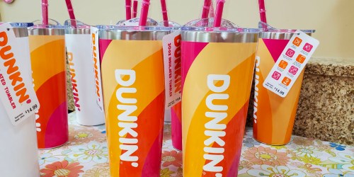 New Dunkin’s Summer Tumblers from $14.99 | Keeps Drinks Hot or Cold