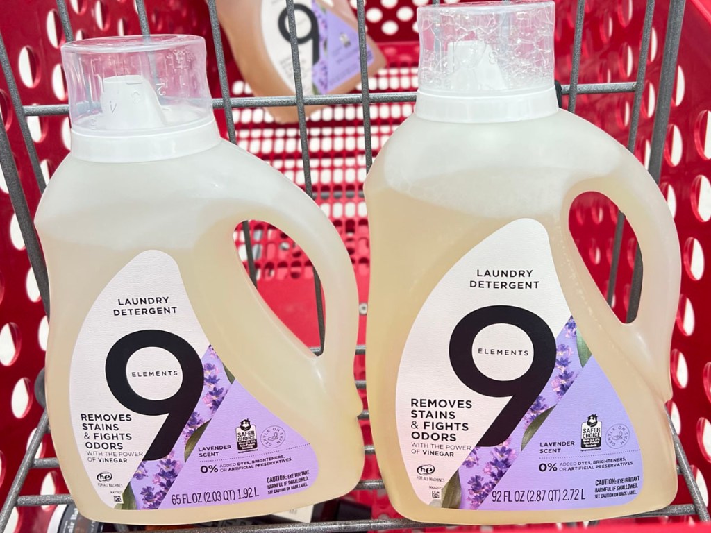 two elements 9 laundry detergent in target shopping cart