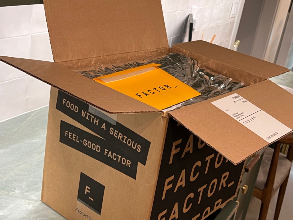 factor meals in delivery box