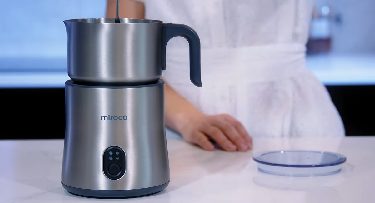 Electric Stainless Steel Milk Frother Only $27.60 Shipped, Make Hot or  Cold Froth in Seconds