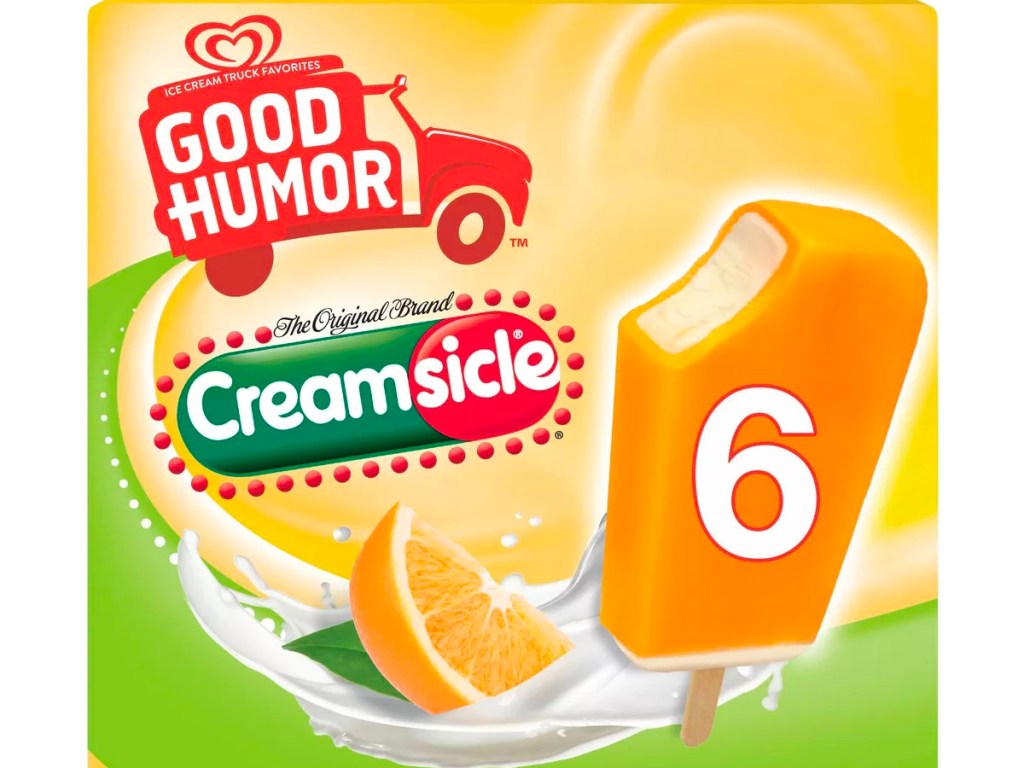 good humor creamsicle box stock image