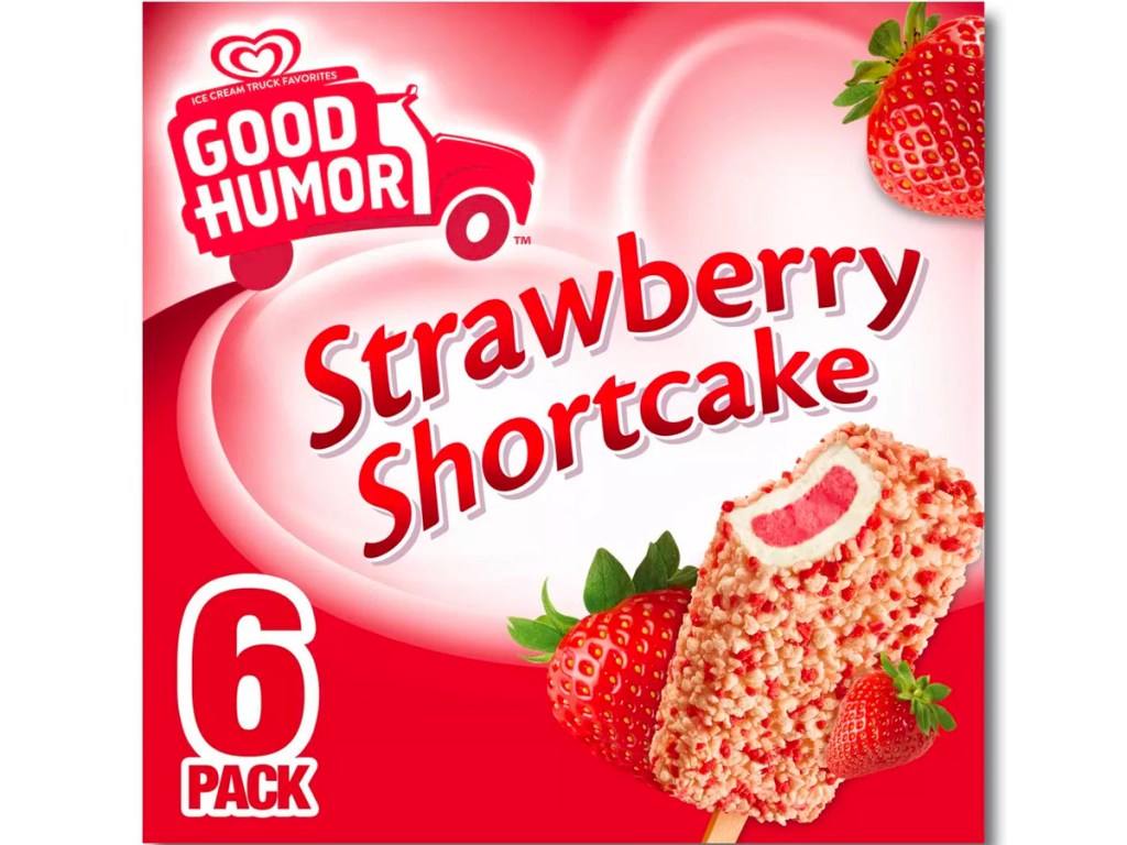 good humor strawberry shortcake box stock image